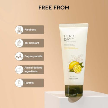 The Face Shop Herb Day 365 Lemon & Grapefruit Face Wash With Vitamin C & Glycolic Acid For Brighter And Glowing Skin | Made in Korea | 100ML